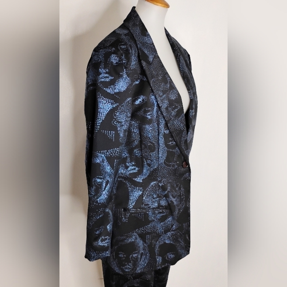 PAOLO SANTINI COTTON BLEND PANTSUIT - Picture 7 of 13